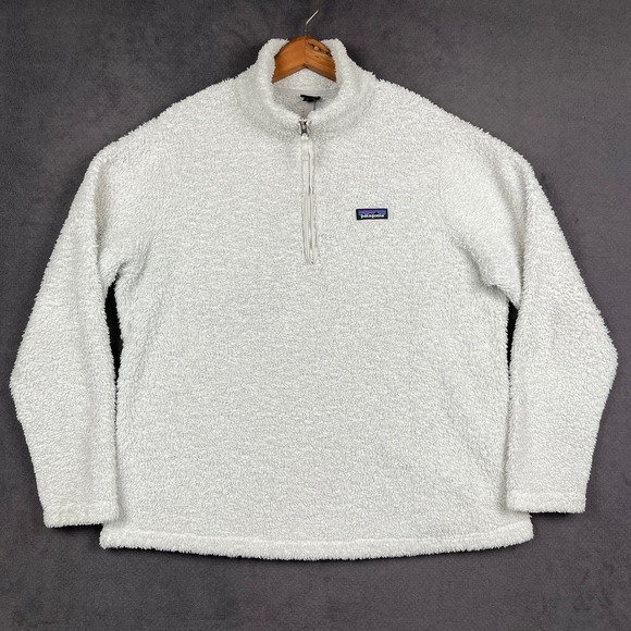 Patagonia Tops - Patagonia Los Gatos 1/4 Zip Fleece Pullover Womens XXL Birch White Fuzzy 25235